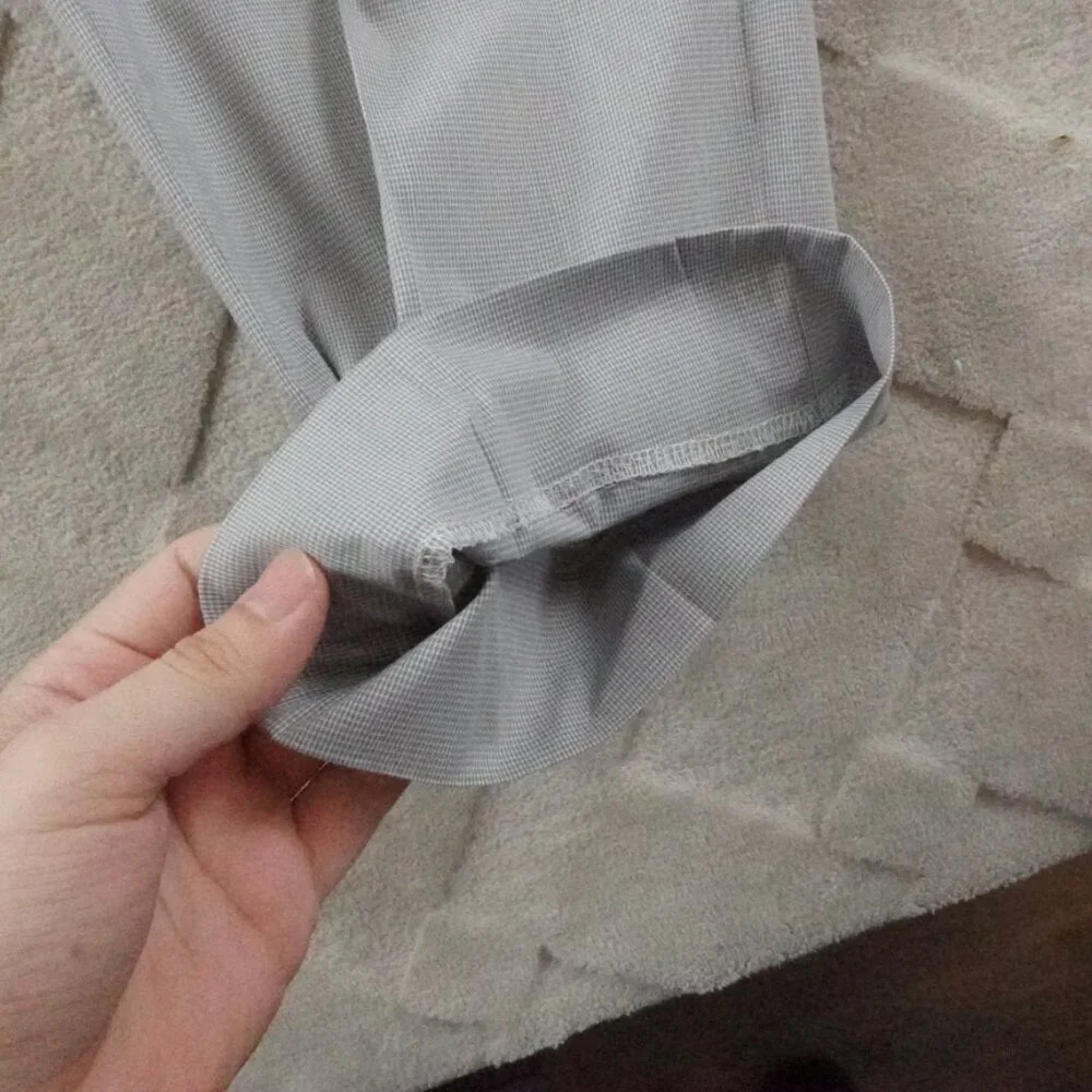 Polo Ralph Lauren Golf Mini-Check Tailored Fit Pants Mens 34x28 Gray